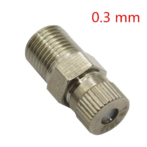 

0,1-0,6 мм распылительная насадка, медная насадка для тумана высокого давления, садовая теплица, орошение, запотевание, охлаждение, спринклерная головка, 5 шт.