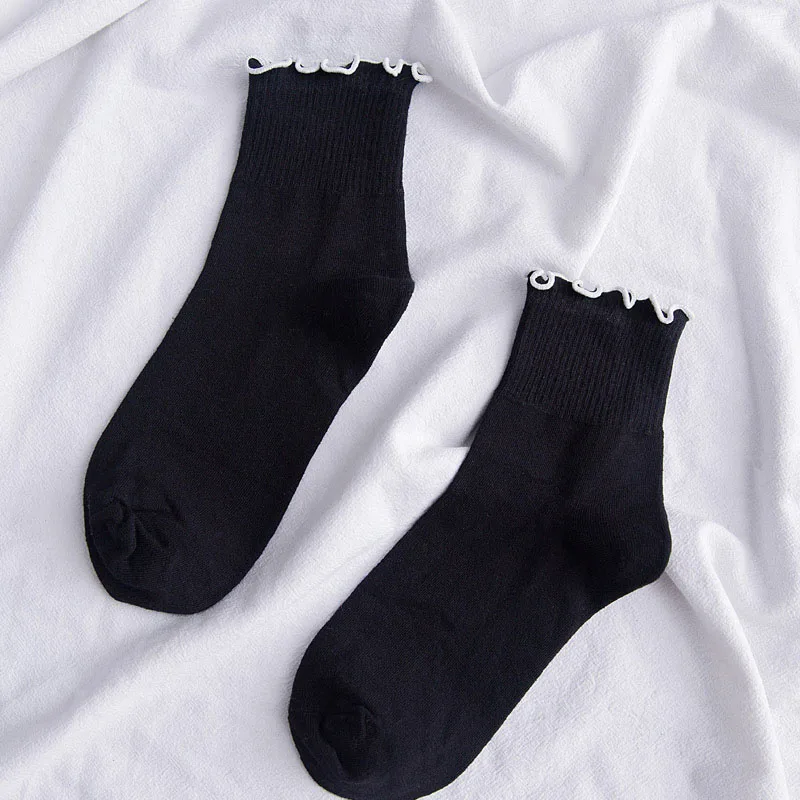 [EIOISAPRA] Socks Expression Pattern Series Harajuku Wind Embroidery Face Low Short Socks Cotton Women's Solid Boat Socks - Цвет: 2
