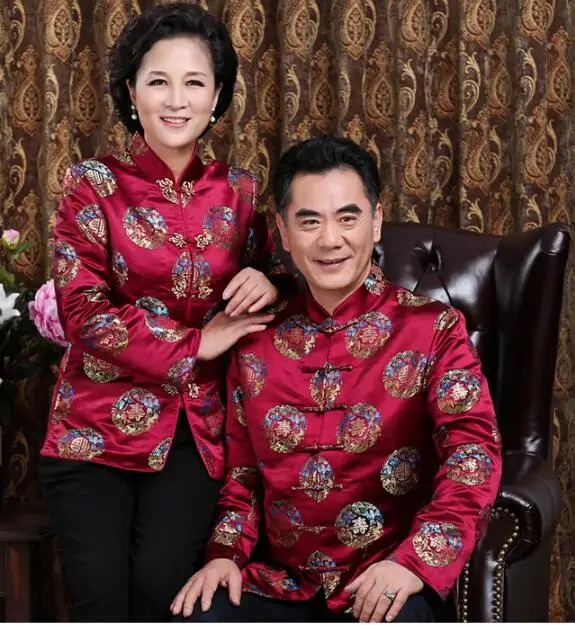 

Autumn Elderly clothes Chinese traditional clothing Tang tops