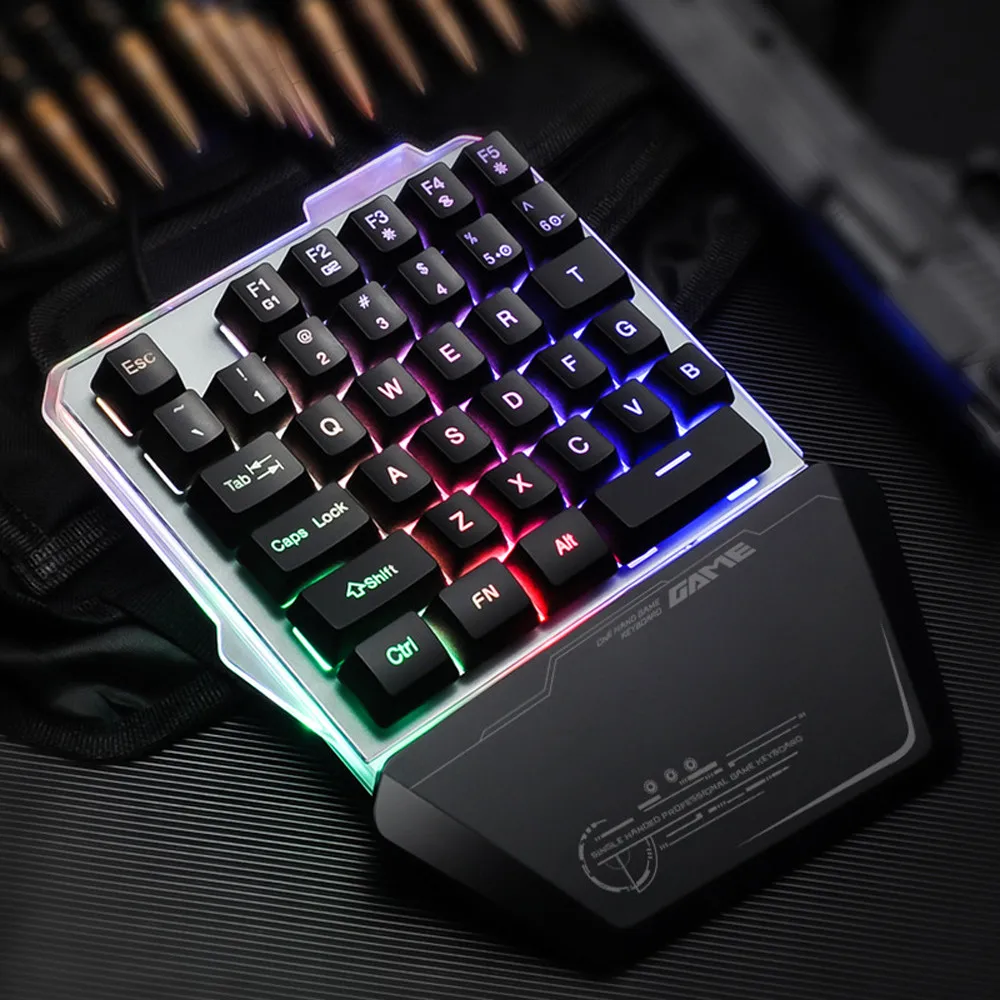 G40 Проводная игровая клавиатура со светодиодной подсветкой 35 клавишная
