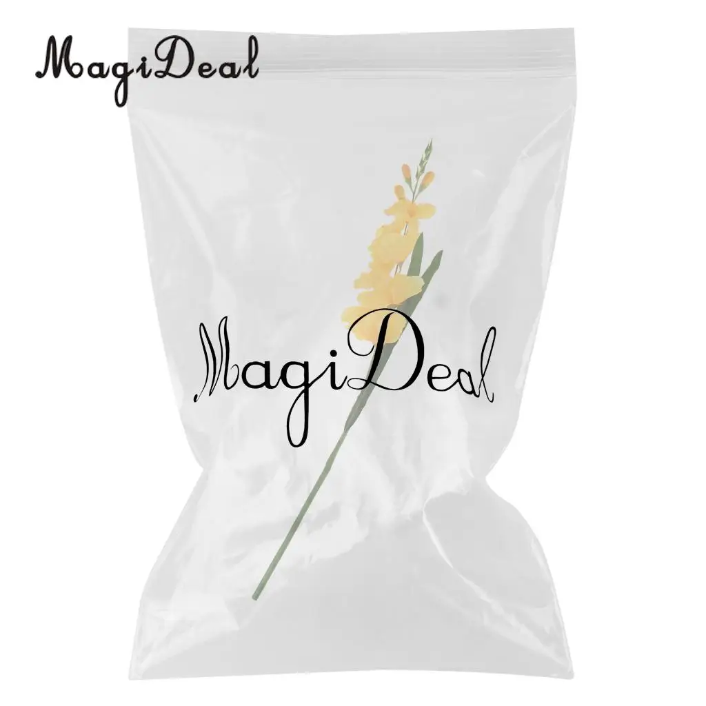 MagiDeal реалистичный 1 шт. искусственный цветок гладиолуса стебель Свадебный букет/Posy украшение стола домашний декор 8 цветов