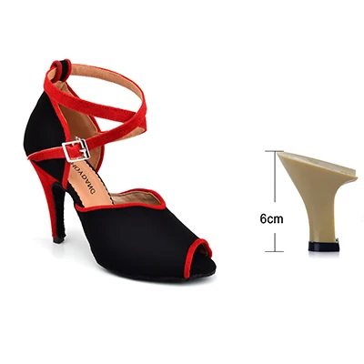 Black 6cm SHOYDANC Для женщин Туфли для латинских танцев; цвет черный, бежевый; вельветовые бальные туфли-сандалии для танцев сальса танго вечерние танцевальные туфли, каблук 6-10 см - Цвет: Black 6cm