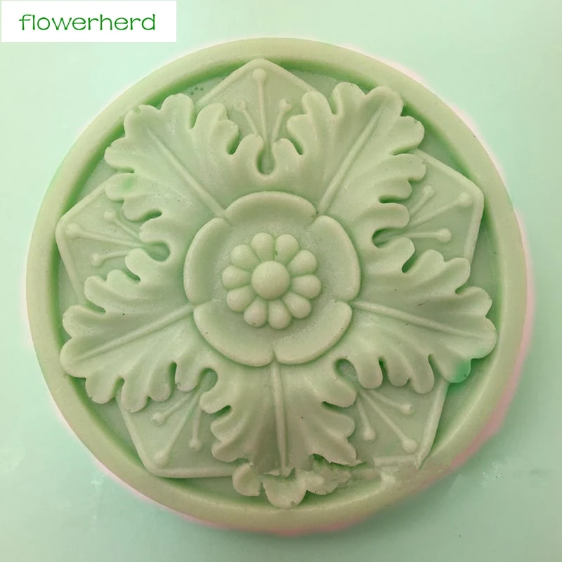 Цветок силиконовые формы мыла Инструменты Набор сделай сам для Fondant (сахарная)
