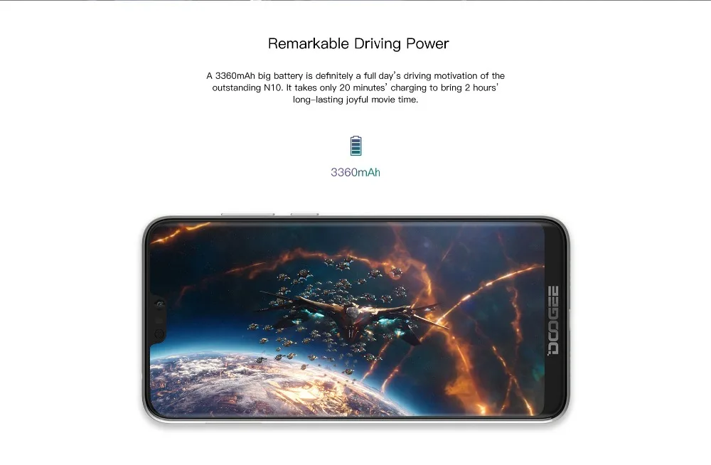 Оригинал DOOGEE Y8 Android 9 0 мобильный телефон 6 1 inch 19:9 Экран MTK6739 4 ядра 3 GB 16 8MP 3400 mAh