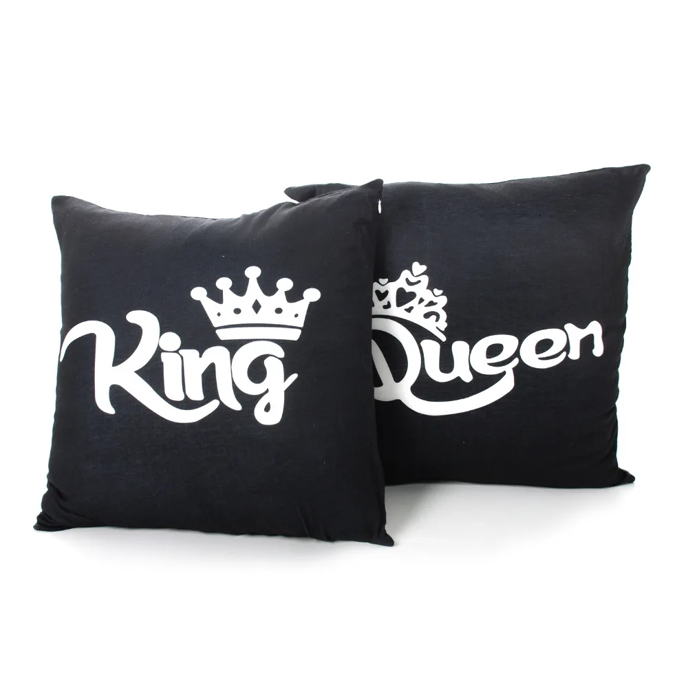 Наволочка King Queen 45x45 см наволочка с двусторонним принтом для дивана домашний