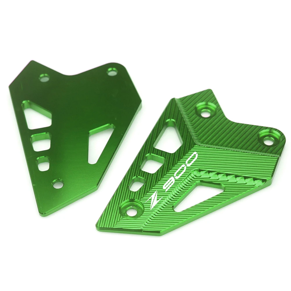 CNC алюминиевая защита для ног мотоцикла защитная пластина пара зеленых черных