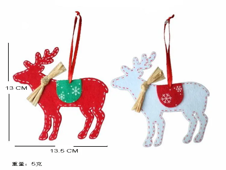 

20pcs/lot XMAS Gift Mini Decoration Christmas Ornament for X'mas Christmas Indoor decoration red/white Deer
