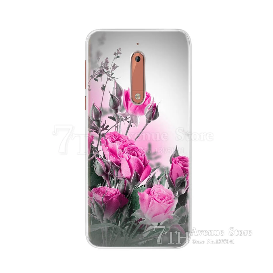 Золотой Для Nokia 5 Чехол 5," мультяшный Мягкий Силиконовый ТПУ чехол для телефона для Nokia 5 Nokia5 Global Dual TA-1024 TA-1053 TA-1044 задняя крышка - Цвет: Золотой