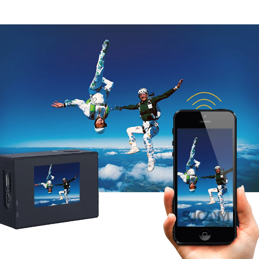 100% Оригинальные SJCAM SJ5000 Wi-Fi Novatek96655 14MP Дайвинг 30m водонепроницаемый мини Спорт