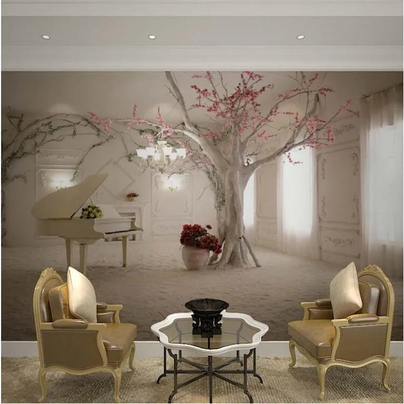На заказ любой размер 3D Настенные обои для гостиной современная мода красивые