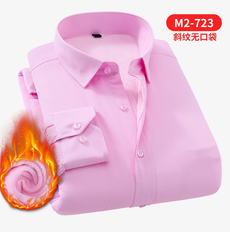 Зимняя мужская рубашка теплый 5XL 6XL 7XL 8XL пушистым Повседневное Рубашка свободного кроя однотонные полосы Мужская рубашка с длинным рукавом с длинными рукавами
