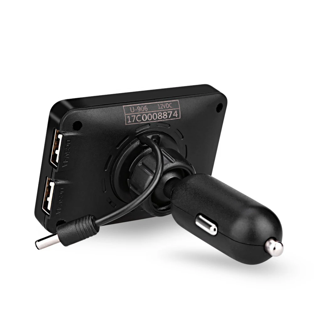 Careud автомобильный Tpms 2 Usb порта для смартфона беспроводной монитор давления в шинах Система сигнализации с 4 датчиками