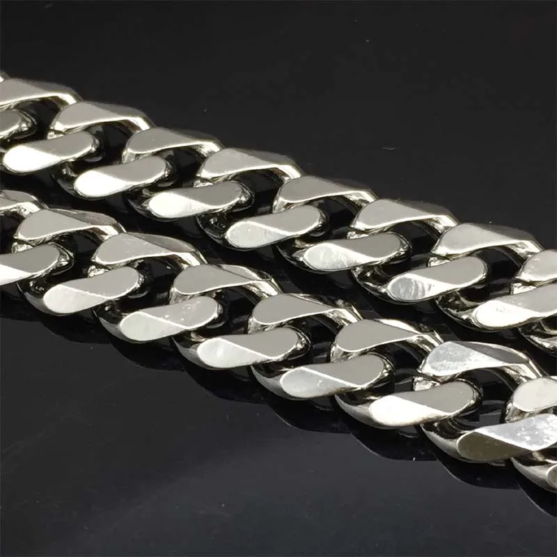 Цепочка Из Нержавеющей Стали с кубинским панцирным плетением ширина 5/9 мм|necklace