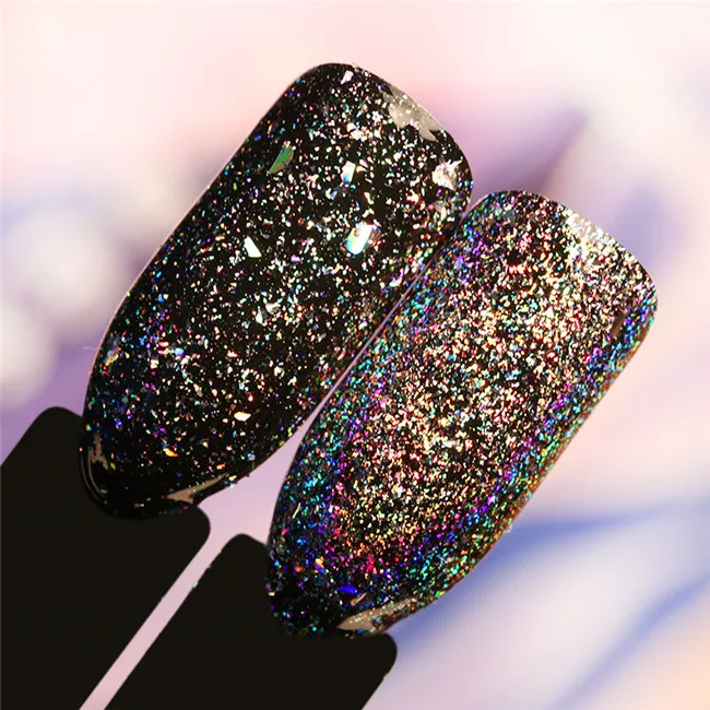 BORN PRETTY 1 коробка 0,2 г Galaxy голографические хлопья Bling Блестки для лазерного маникюра голографический блестящий порошок блестка - Цвет: 0.2g 1