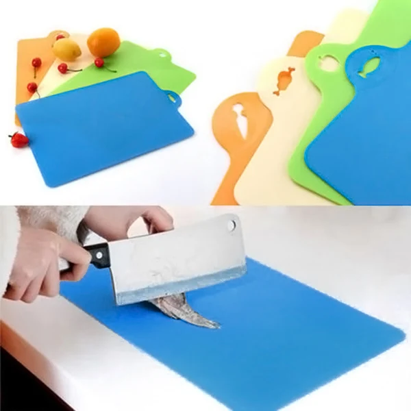 Кухонная разделочная доска гибкий полипропиленовый пластиковый нескользящий