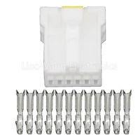 12 pin white jacket 1 2 series of automotive connector with terminals dj7123a 1 2 21 12p car connector