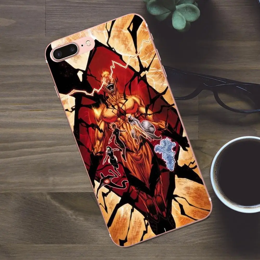 Милые аксессуары для телефонов Flash Dc Comics чехол Apple iPhone 4 4S 5 5C SE 6 6S 7 8 Plus X Galaxy A3 A5 J1 J2 J3
