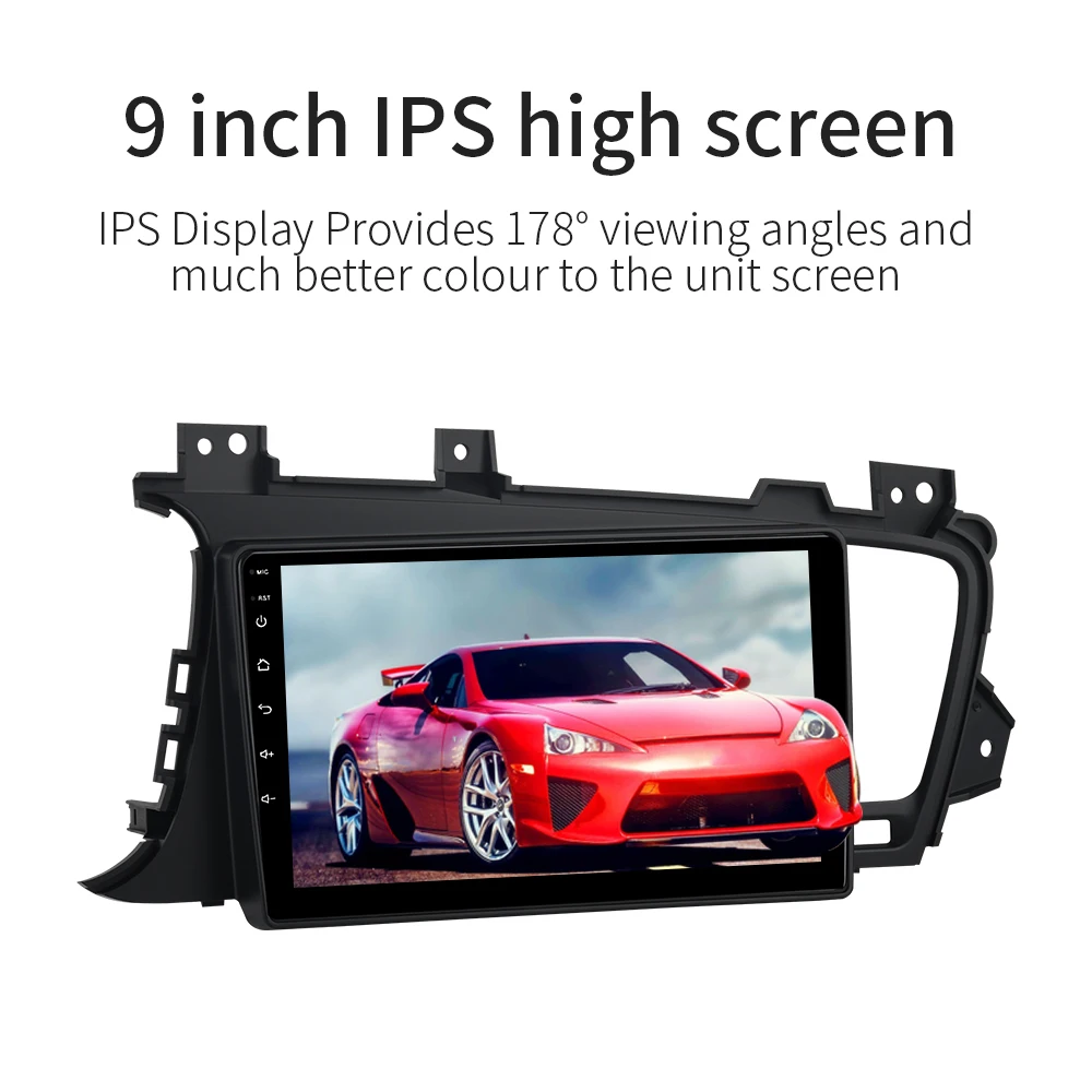 " Android 9,0 1din Автомобильный мультимедиа для Kia K5 Optima Navi 2011 2012 2013 с ips 4G 32G 1024*600 экран встроенный Wifi BT GPS