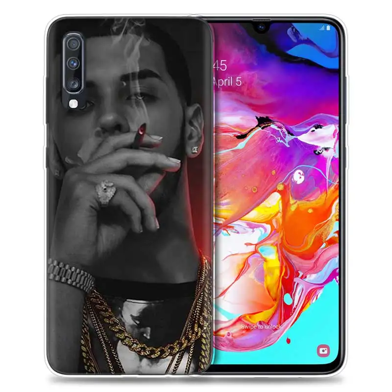 Anuel Aa Ozuna чехол для samsung Galaxy A50 A70 A80 A60 A40 A30 A20 A10 M40 M30 M20 M10 A6 A8 плюс ТПУ чехол с крышкой крышка