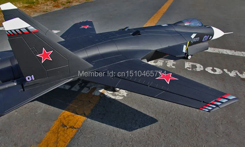 LanXiang SU47 Berkut KIT Twin 70mm EDF Jet plane RC model | Игрушки и хобби