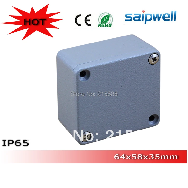 High quality IP65 aluminium electric box /aluminum housing 64*58*35mm SP-AG-FA1(4pcs screws) | Wire Junction Boxes