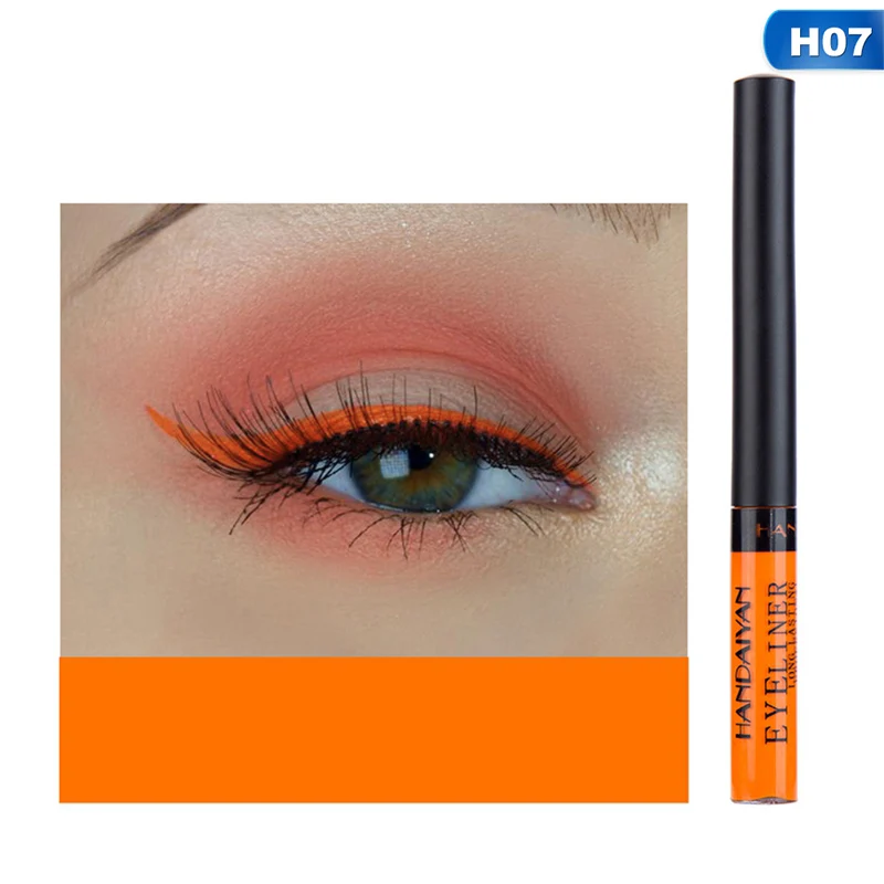 07 Макияж, 12 цветов, водостойкие тени для век, карандаш, вращающаяся подводка для глаз, Стойкая подводка для глаз, косметика, Maquiagem - Цвет: 07