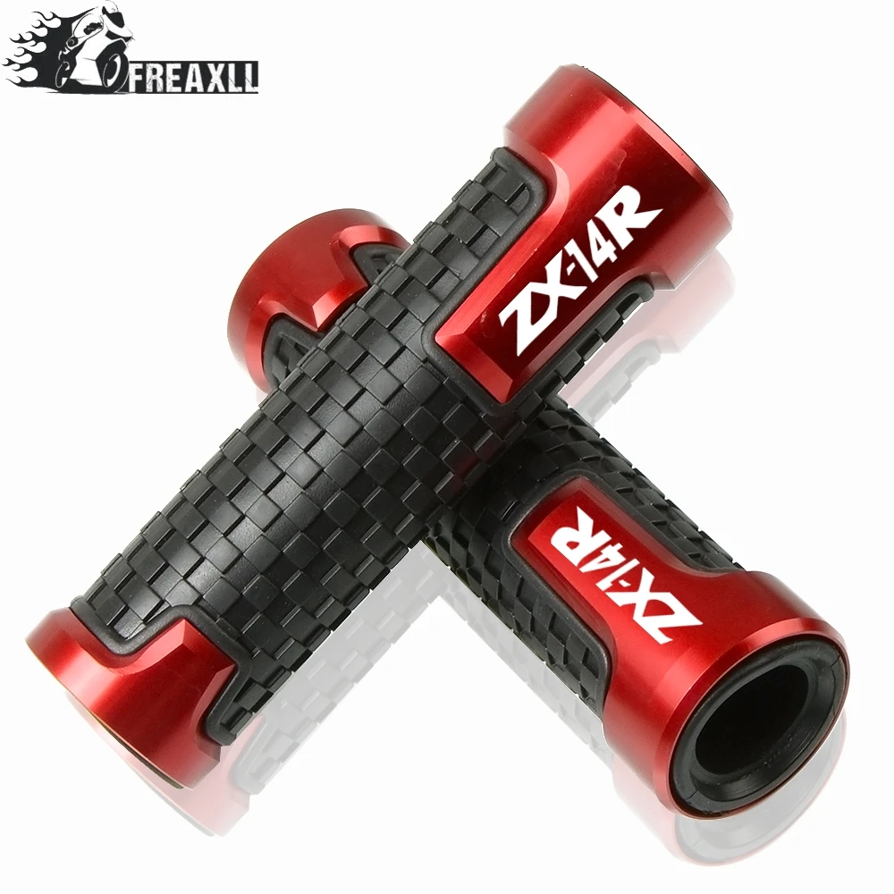 

22mm 7/8'' Motorcycle Accessories Anti-Skid Handle Grips grips handlebar For KAWASAKI ZX14R ZX 14R 2006-2016 2012 2013 2014