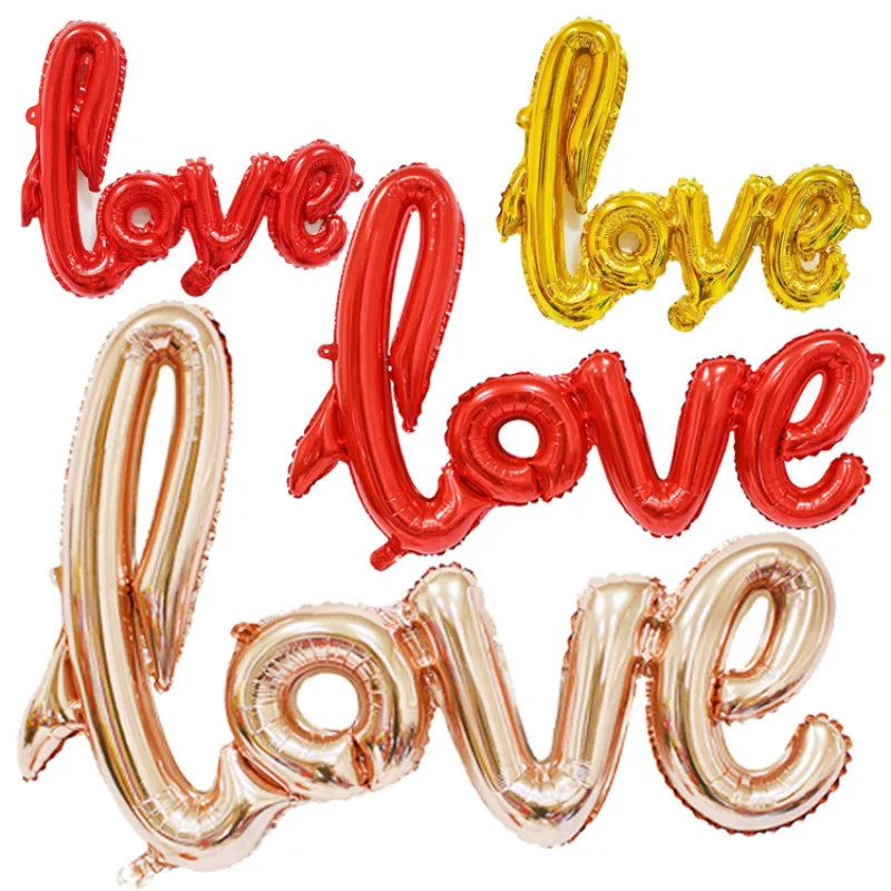 Лигатуры воздушные шары из фольги любовь 40 &quot розовые и золотые любовные