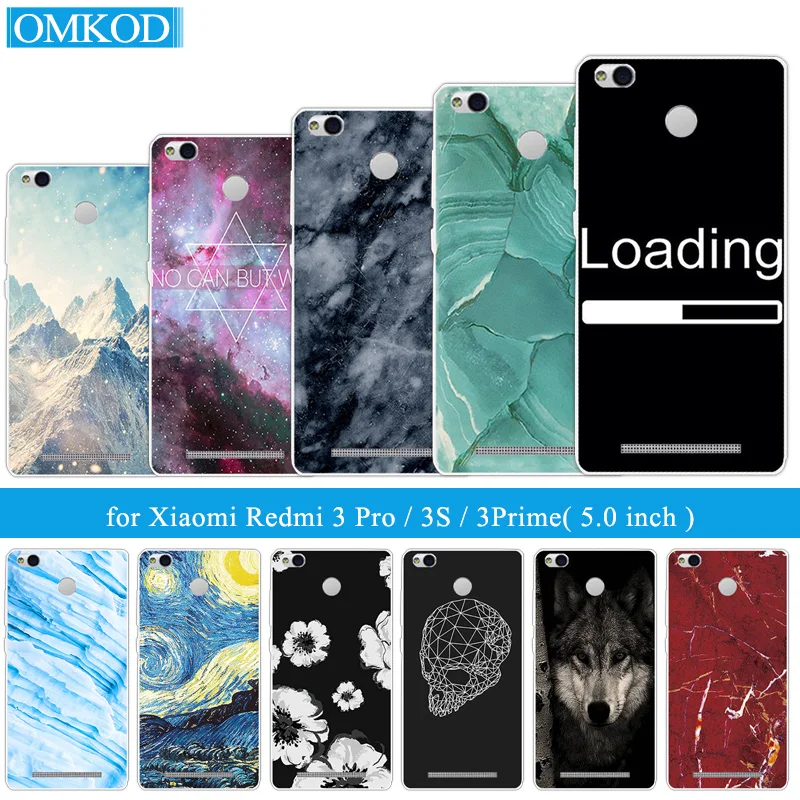 Для Coque Xiaomi Redmi 3 S Чехол 5 0 &quotпрозрачный ТПУ Силиконовые чехлы под мрамор для Pro Hongmi