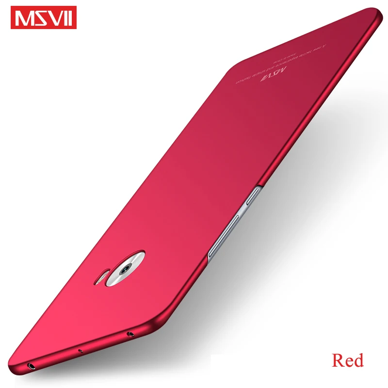 Для Xiaomi mi Note 2 Чехол MSVII кольцо на палец тонкий матовый чехол для Xiao mi Note 2 Чехол mi Note2 металлический держатель задняя крышка Note 2 - Цвет: Red