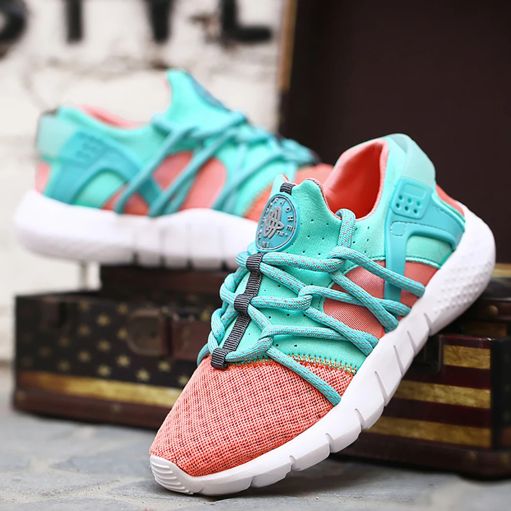 Дышащие Случайные Мокасины Обувь Женщины Скольжения на Перст Воздуха Сетки