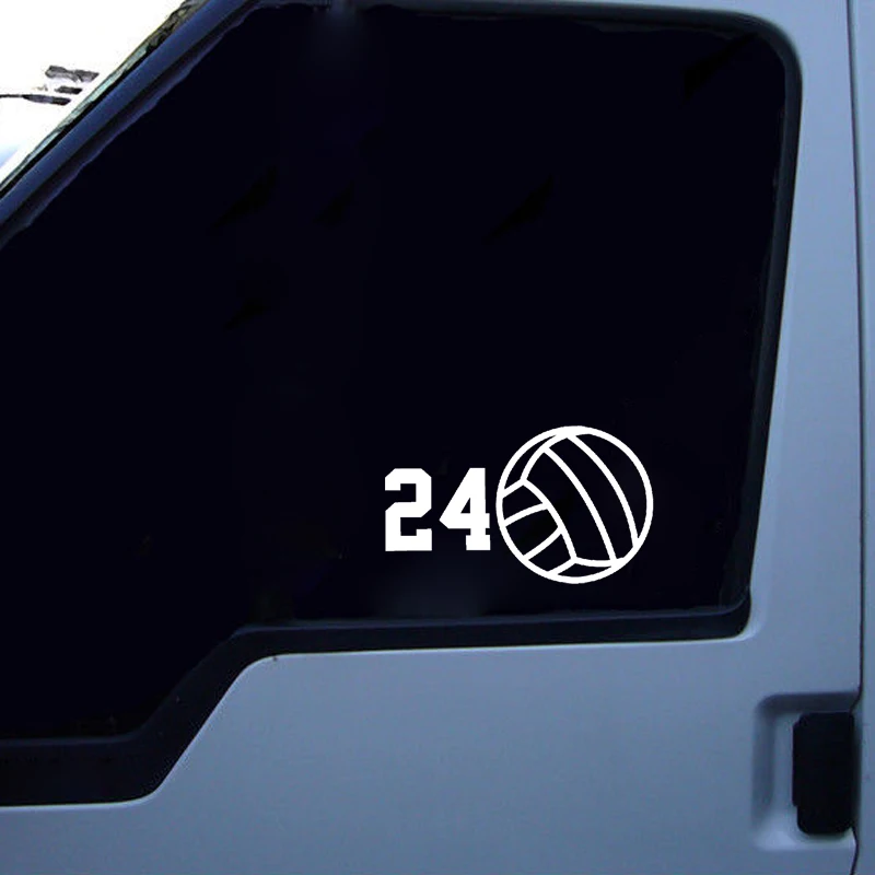 QYPF 13.1*7.7CM Interesting Volleyball Player Decor Car Modelling Sticker Vinyl High Quality Silhouette Black/Silver C16-1410 | Автомобили