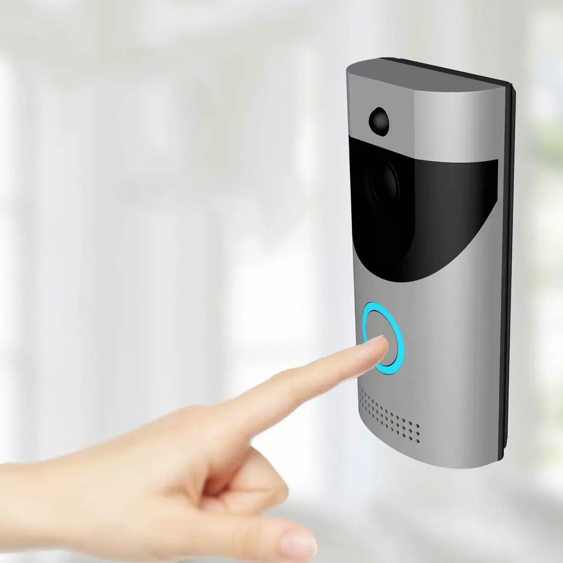 Беспроводной Wifi дверной звонок умный видео телефон 720P HD WiFi безопасность IP68 Водонепроницаемая камера ИК Ночное Видение