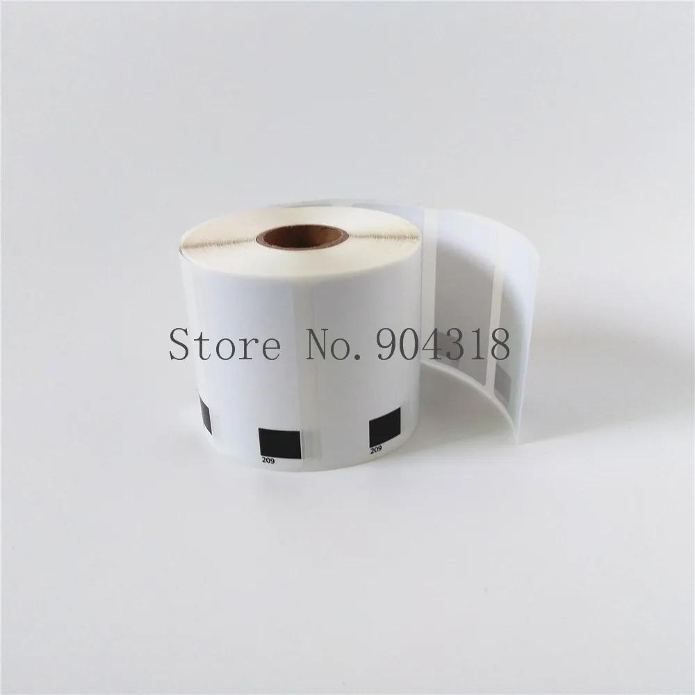 6 x Rolls Brother DK 11209 DK11209 1209 совместимые термоэтикетки 29 мм 62 1 1/7 &quotx 2 3/7&quot QL 570 580 700|ql