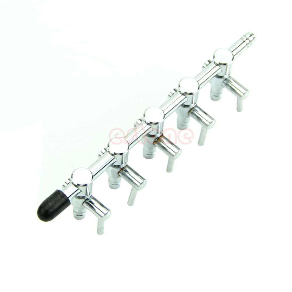 

5 Ways Stainless Steel Aquarium Fish Air Flow Distributor Lever Control Valve