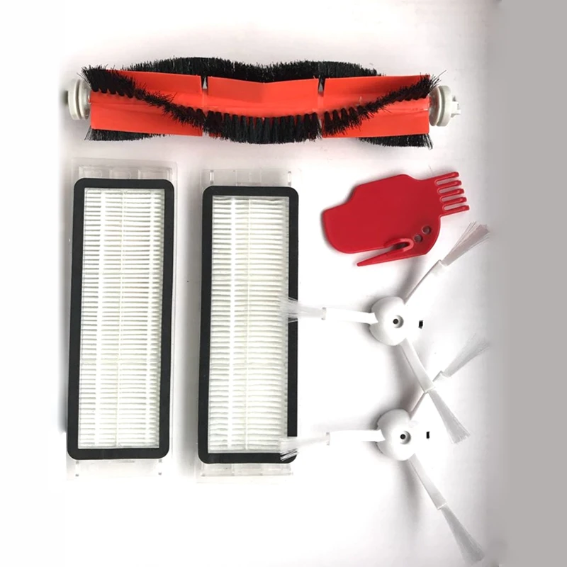 

2 HEPA Filter +2 Side Brush +1 Main Brush for Mi Robot Vacuum Cleaner Parts Filters Cleaning with Tool Accessories