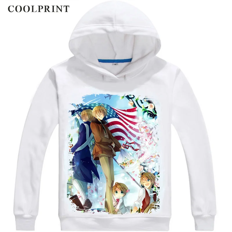 США Альфреда Ф. Jones мужские толстовки с капюшоном Axis Powers Hetalia Мужская толстовка уличная аниме-толстовка с длинным капюшоном - Цвет: Style 15