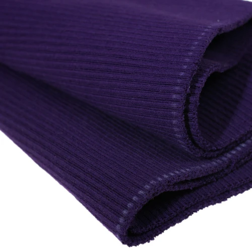 Purple Толстый хлопок вырез манжеты нижний подол одежды ребра трикотажная ткань для детской одежды аксессуары - Цвет: Purple