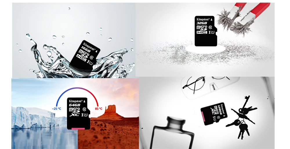 Карта памяти kingston C10 16 ГБ 32 ГБ 64 ГБ 128 ГБ 8 ГБ Micro SD карта SDHC SDXC UHS-I U1 Microsd карта памяти класса 10 TF
