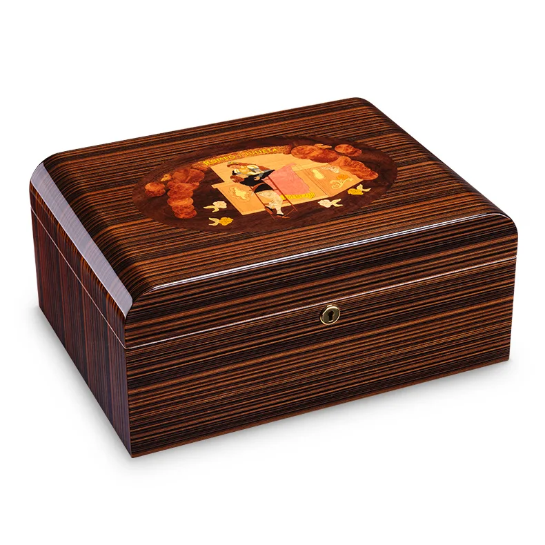CIGARLOONG коробка для сигар деревянная сигара дисплей коробка humidor для сигар с ручкой увлажнитель для сигар cla-00812