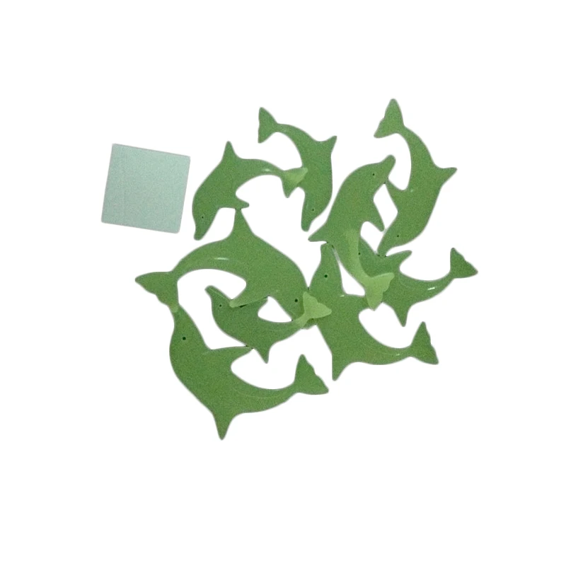 Светится в темноте 3D светящаяся наклейка для стены флуоресцентный Дельфин