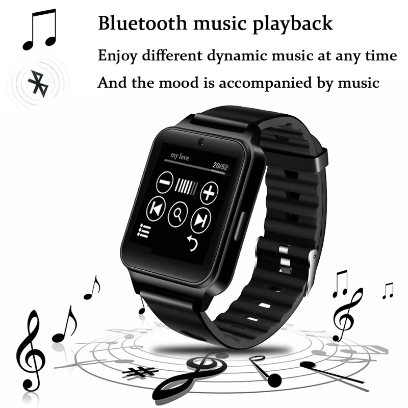 LIGE Новые смарт часы для мужчин Bluetooth Видеоплеер TF Push Message камера Спорт Шагомер
