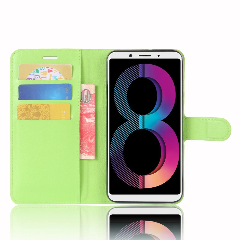 Роскошный кожаный флип-чехол для OPPO A83 кошелек с кармашком карт чехол | Мобильные