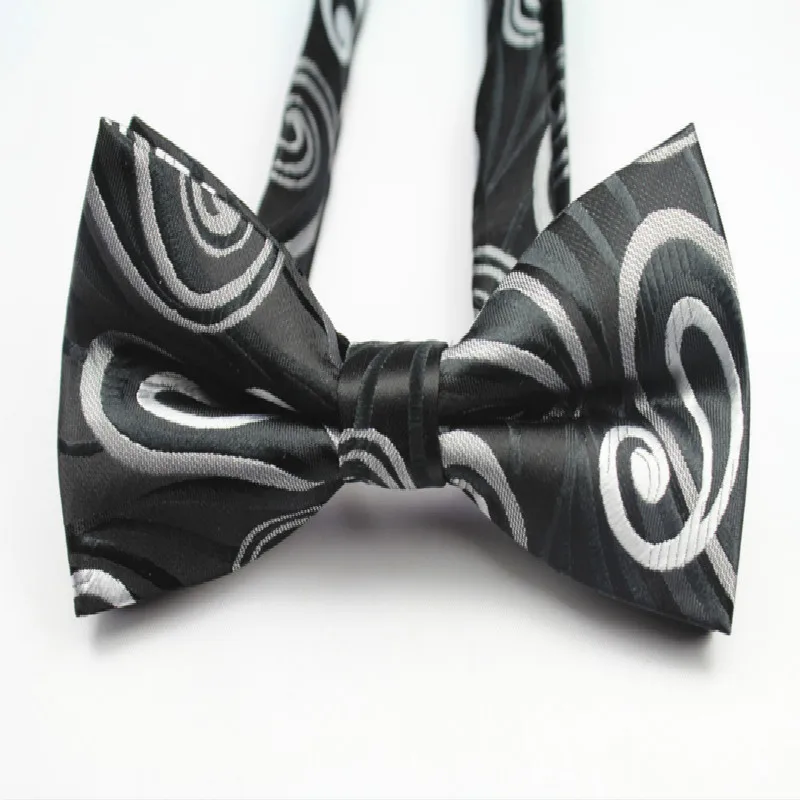 Модный формальный коммерческий галстук-бабочка бизнес полиэстер жаккард