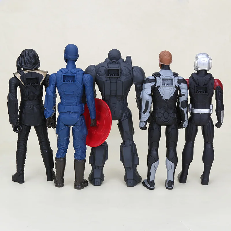30 см игрушки Marvel Мстители 4 эндигра Человек-паук танос Халк ПВХ Фигурка Железный человек Капитан Америка Черная пантера фигурка-модель