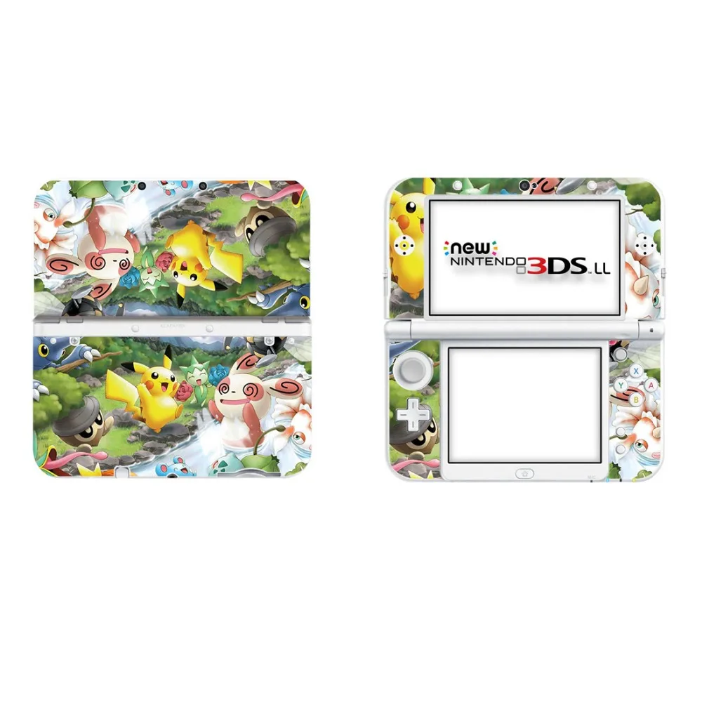 Аксессуары для игр New Nintendo 3DSLL/XL (Защитная пленка всего тела + чехол с кристаллами) |