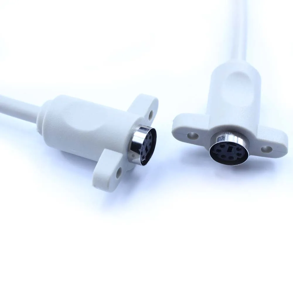 Mini Din 6pin MD 6p Female to Wire End PS2 Extender Female Socket Монтажный провод для клавиатуры и мыши Удлинительный кабель (art.: 7a5c3c889) - 7a5c3c889