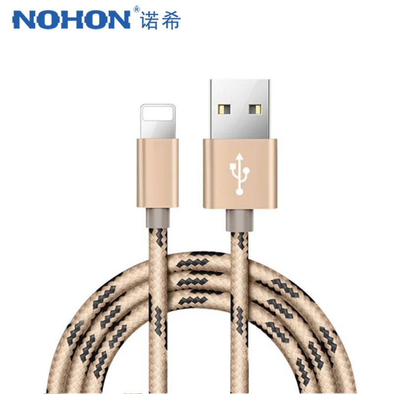 NOHON 2 шт. USB кабель передачи данных для быстрой зарядки Apple iPhone XS MAX XR X 7 6 8 6S 5S 5 Plus iPad