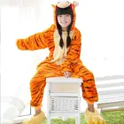 Пижама-кигуруми детская фланелевая в виде тигра