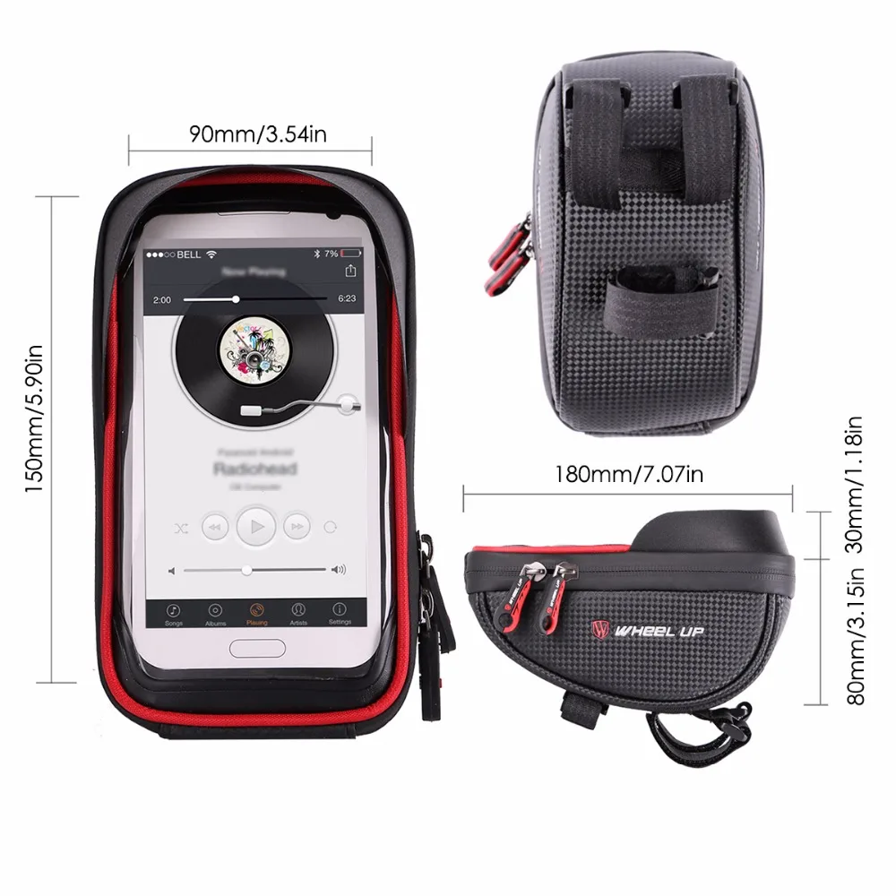 soonhua 6 0 inch waterproof bike bicycle mobile phone holder stand case motorcycle handlebar mount bag for iphone x samsung lg free global shipping